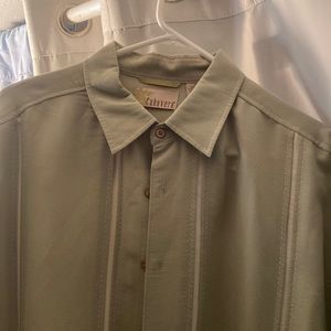 Cubavera XL lime green casual short sleeve shirt